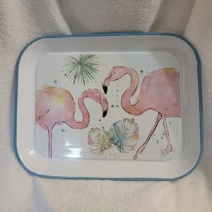 Metal serving tray